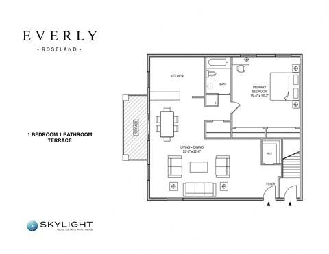 1 Bedroom Floor Plan